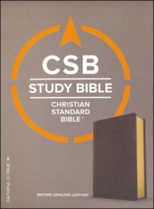Holman's CSB Study Bible in Brown Genuine Leather